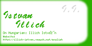 istvan illich business card